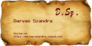 Darvas Szandra névjegykártya